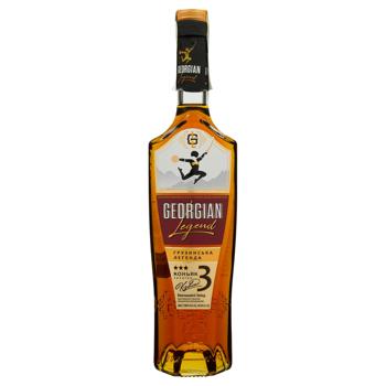 Коньяк України Georgian Legend 3 роки 40% 0,5л - купити, ціни на AlcoHub - фото 1