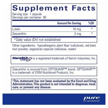 Pure Encapsulations Lutein with Zeaxanthin 60 capsules - buy, prices for - photo 3