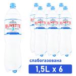 Вода Buvette мінеральна слабогазована 1,5л 6шт