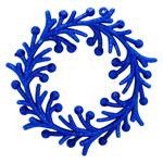 Blue Wreath Christmas Decoration