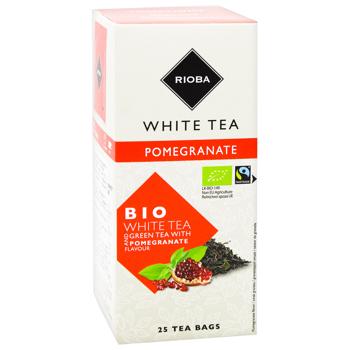 Чай белый и зеленый Rioba Tea Moments Био с ароматом граната 1,75г*25шт - купить, цены на - фото 2