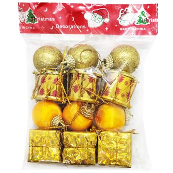 Christmas Tree Decorations in Assortment 3cm 14pcs - buy, prices for Tavria V - photo 1