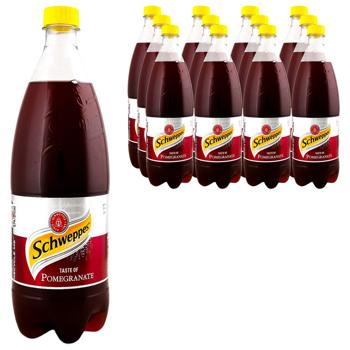 Напій газований Schweppes Гранат 1л 12шт - купити, ціни на METRO - фото 1