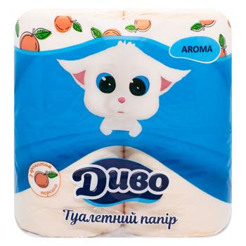 Dyvo Aroma Peach 2-ply Toilet Paper 4pcs