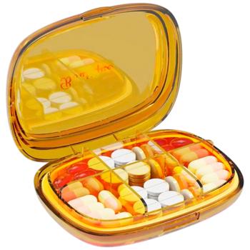 Органайзер для таблеток Memosan помаранчевий - купити, ціни на Чудо Маркет - фото 1