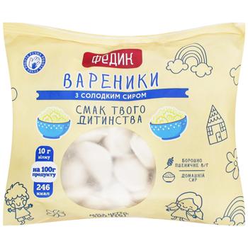 Вареники Федик з солодким сиром 400г - купити, ціни на Auchan - фото 1