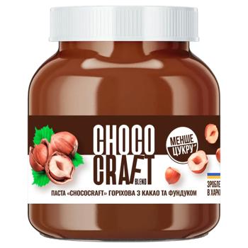 Паста горіхова ChocoCraft з какао та фундуком 320г - купити, ціни на Чудо Маркет - фото 1