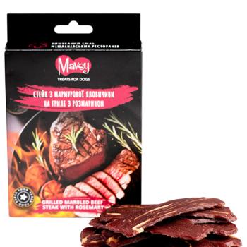 Ласощі для собак Mavsy Refined jerky 100 г - яловичина - купити, ціни на MasterZoo - фото 1