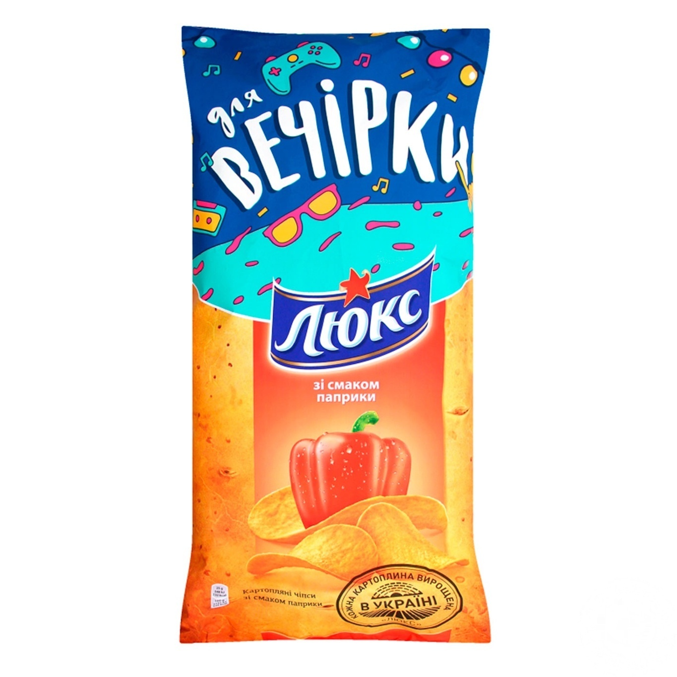 

Чипсы Люкс со вкусом паприки 233г