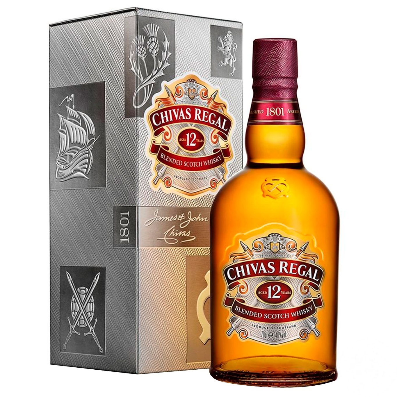 

Виски Chivas Regal 12 лет 40% 0,7л в подарочной упаковке