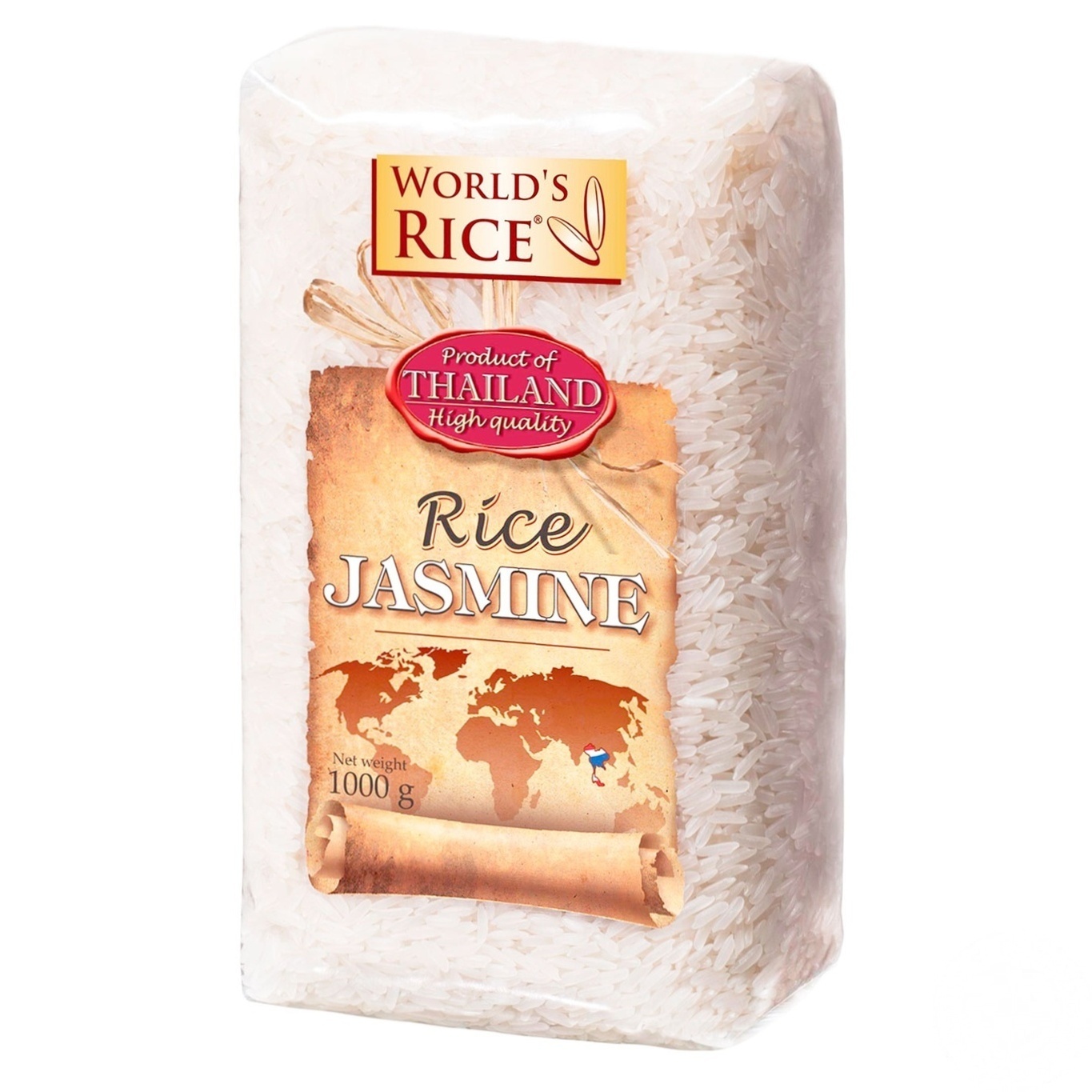 

Рис World's Rice шлифованный длиннозерный 1кг