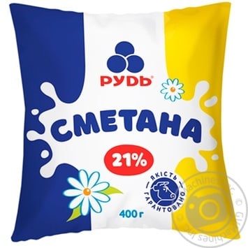 Сметана Рудь 21% 400г - купити, ціни на - фото 2