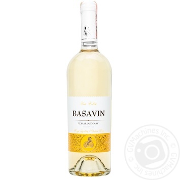 Basavin Gold Chardonnay Wine white dry 12.5% 0.75l - buy, prices for METRO - photo 1