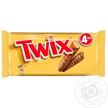 Печиво Twix Х4 у молочному шоколаді 4х50г - купити, ціни на METRO - фото 1