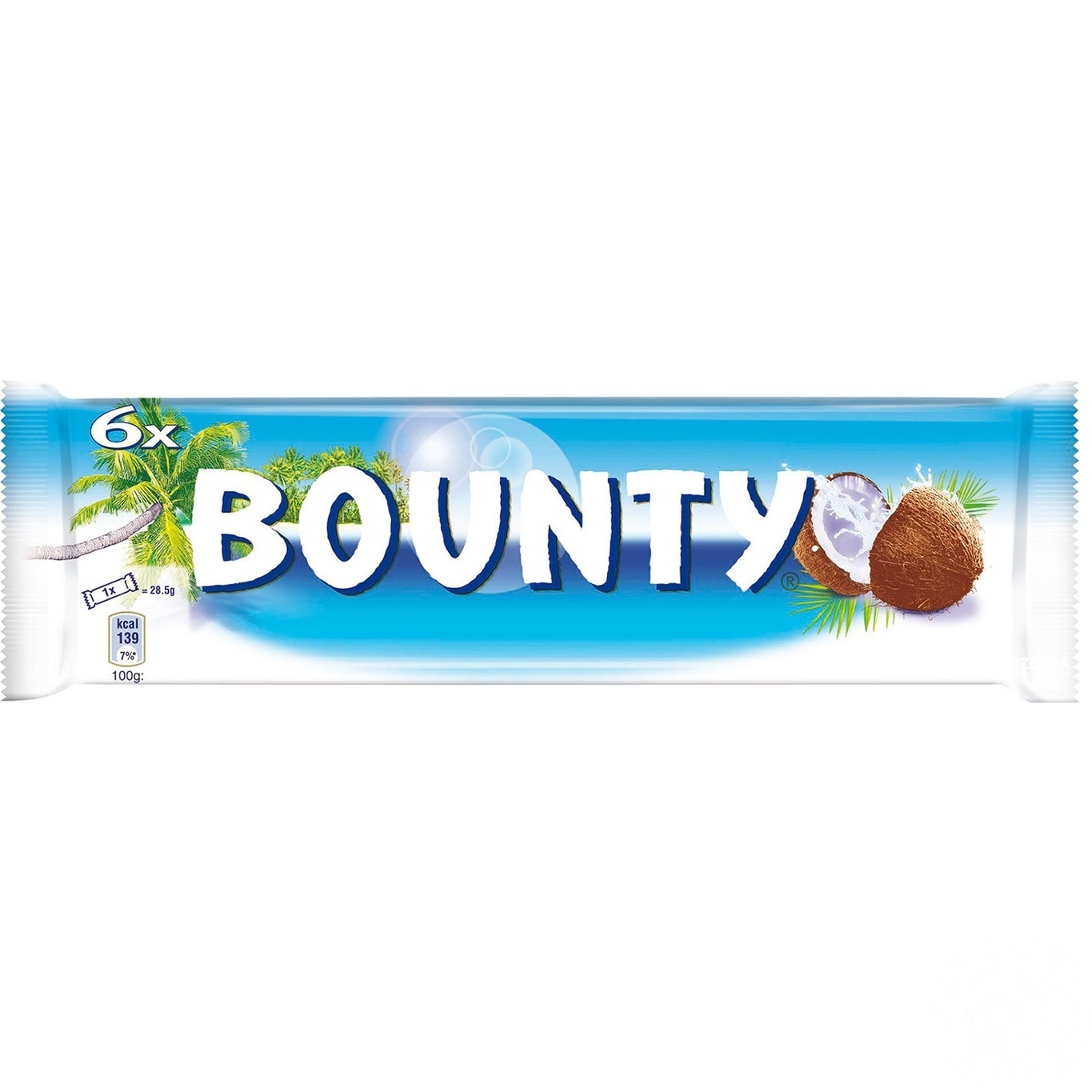

Батончик Bounty в молочно-шоколадной глазури с кокосовой начинкой 6шт 171г