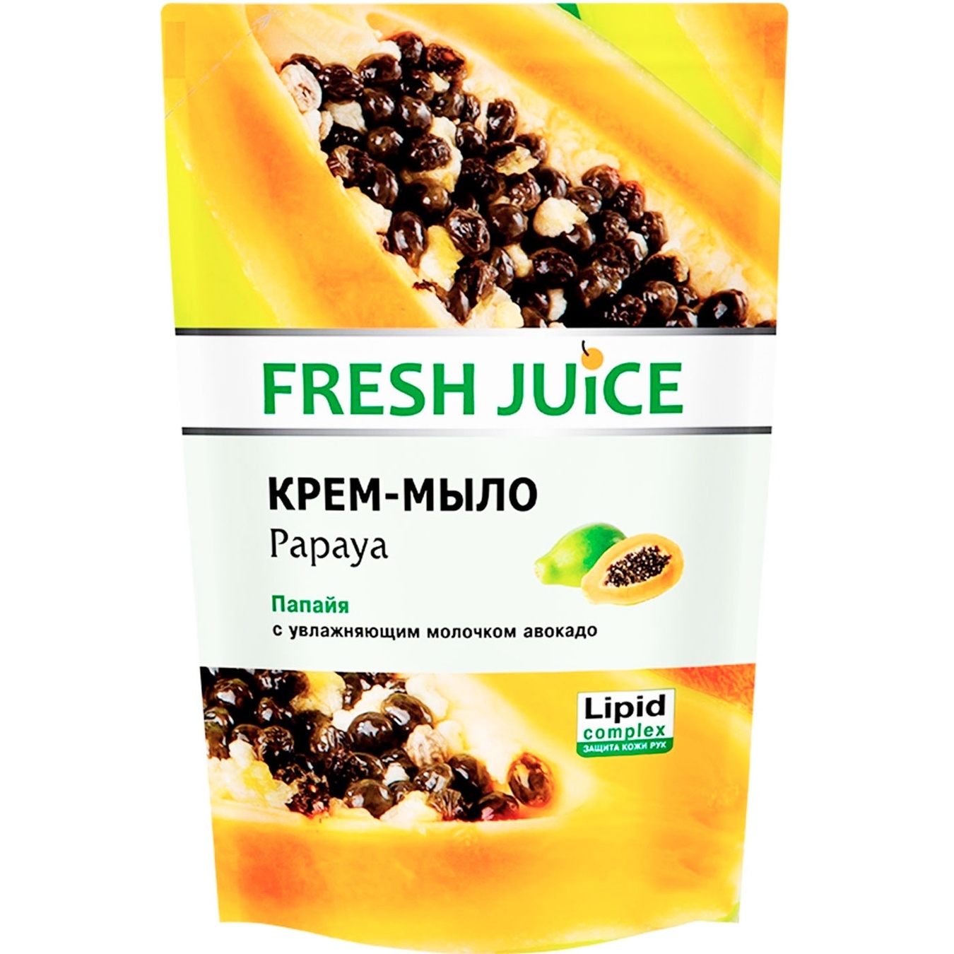 

Крем-мыло Fresh Juice Papaya дой-пак 460мл