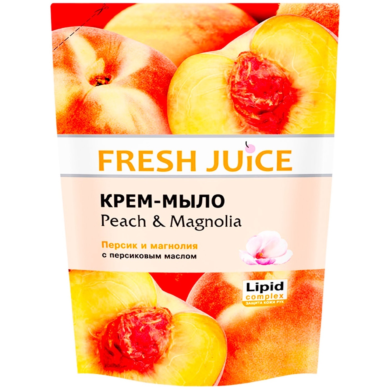 

Мыло жидкое Fresh juice персик и магнолия дой-пак 460мл
