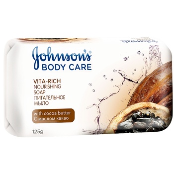 Мыло Johnson's Body Care Vita Rich Цветок питательный с маслом какао 125г - купить, цены на NOVUS - фото 1