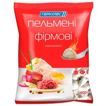 Пельмени Геркулес Фирменные 800г - купить, цены на Auchan - фото 1