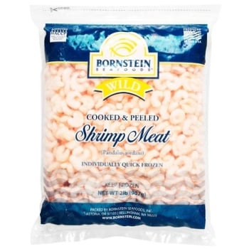 Bornstein frozen peeled shrimp 907g