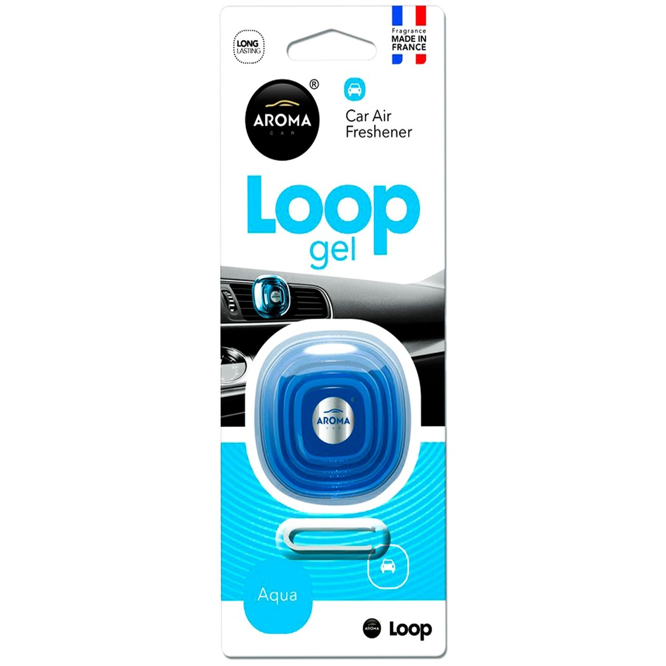 

Ароматизатор Aroma Car Loop gel для автомобиля Аква