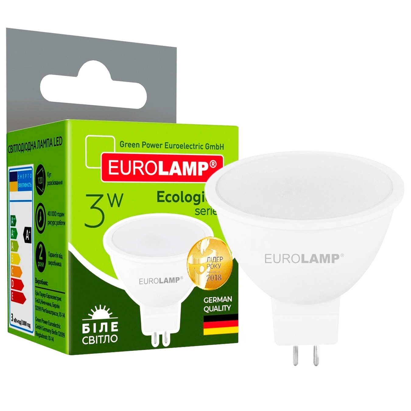 

Лампа Eurolamp LED ЕКО D SMD MR16 3W 4000K GU5.3