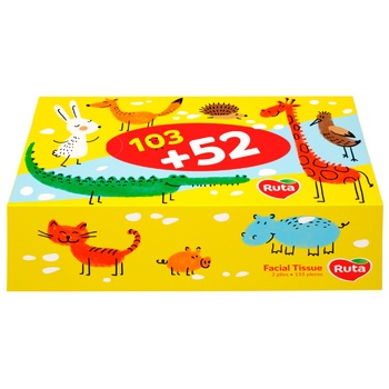 Ruta Kids Cosmetic Napkins 155pcs - buy, prices for Metro - photo 1