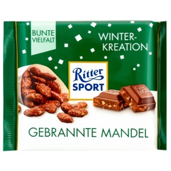 Шоколад Ritter Sport молочний карамель мигдаль 100г - купити, ціни на - фото 1