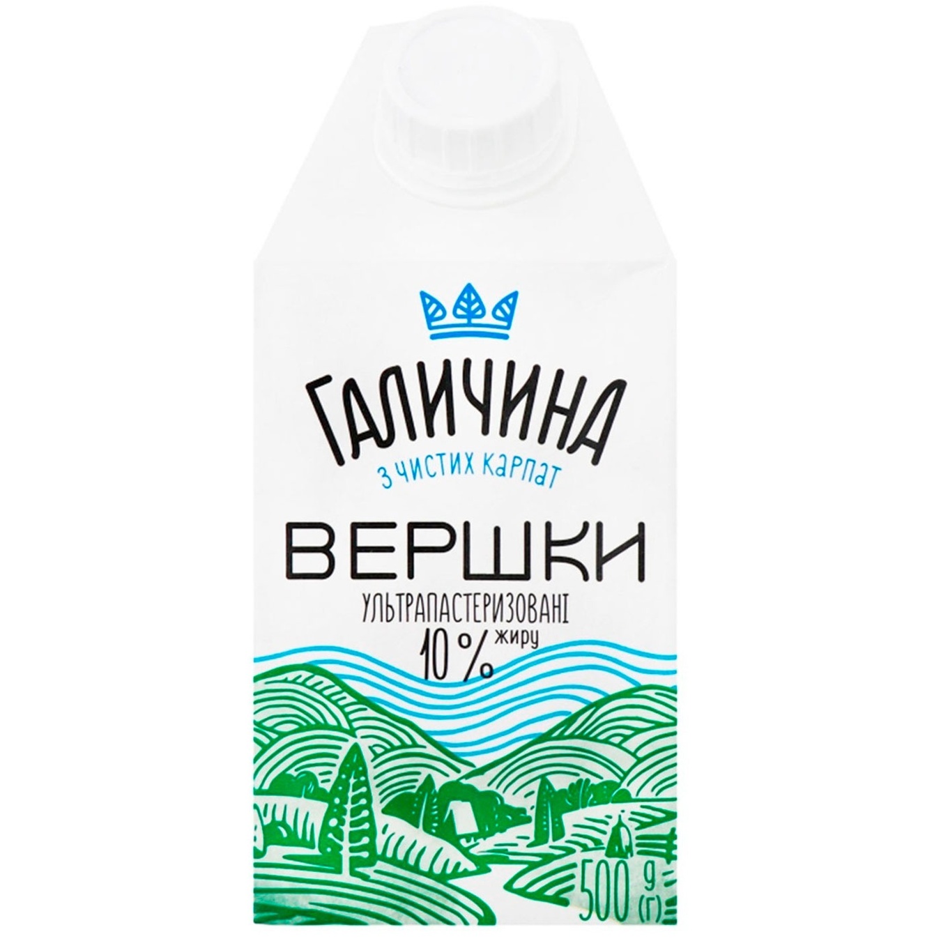 

Сливки Галичина 10% 500г