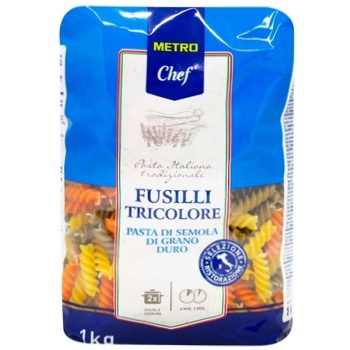 Metro Chef Fusilli Tricolore Pasta 1kg - buy, prices for METRO - photo 2