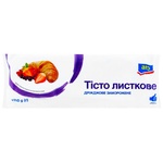 Тесто Aro слоеное дрожжевое замороженное 1кг