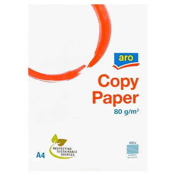 Aro White Copy Paper A4 500 sheets (order up to 15pcs) - buy, prices for Metro - photo 2