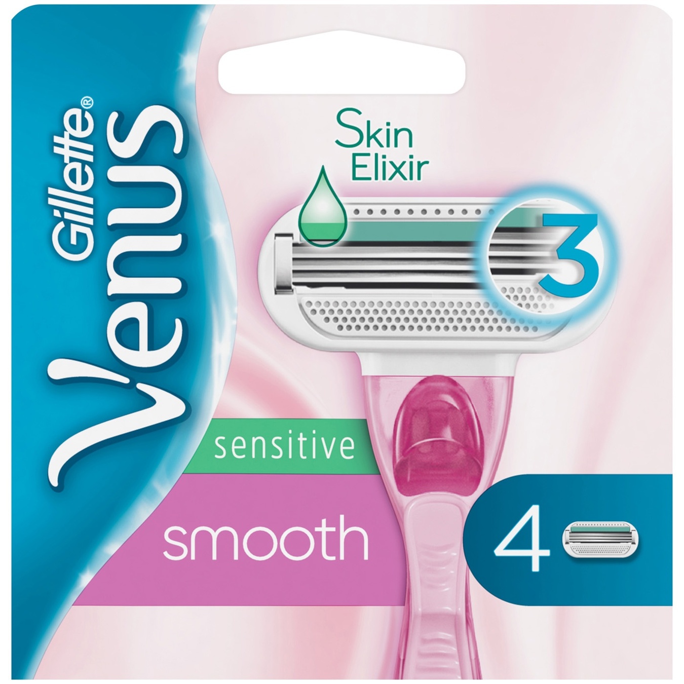 

Кассеты для бритья Venus Sensitive Smooth сменные 4шт