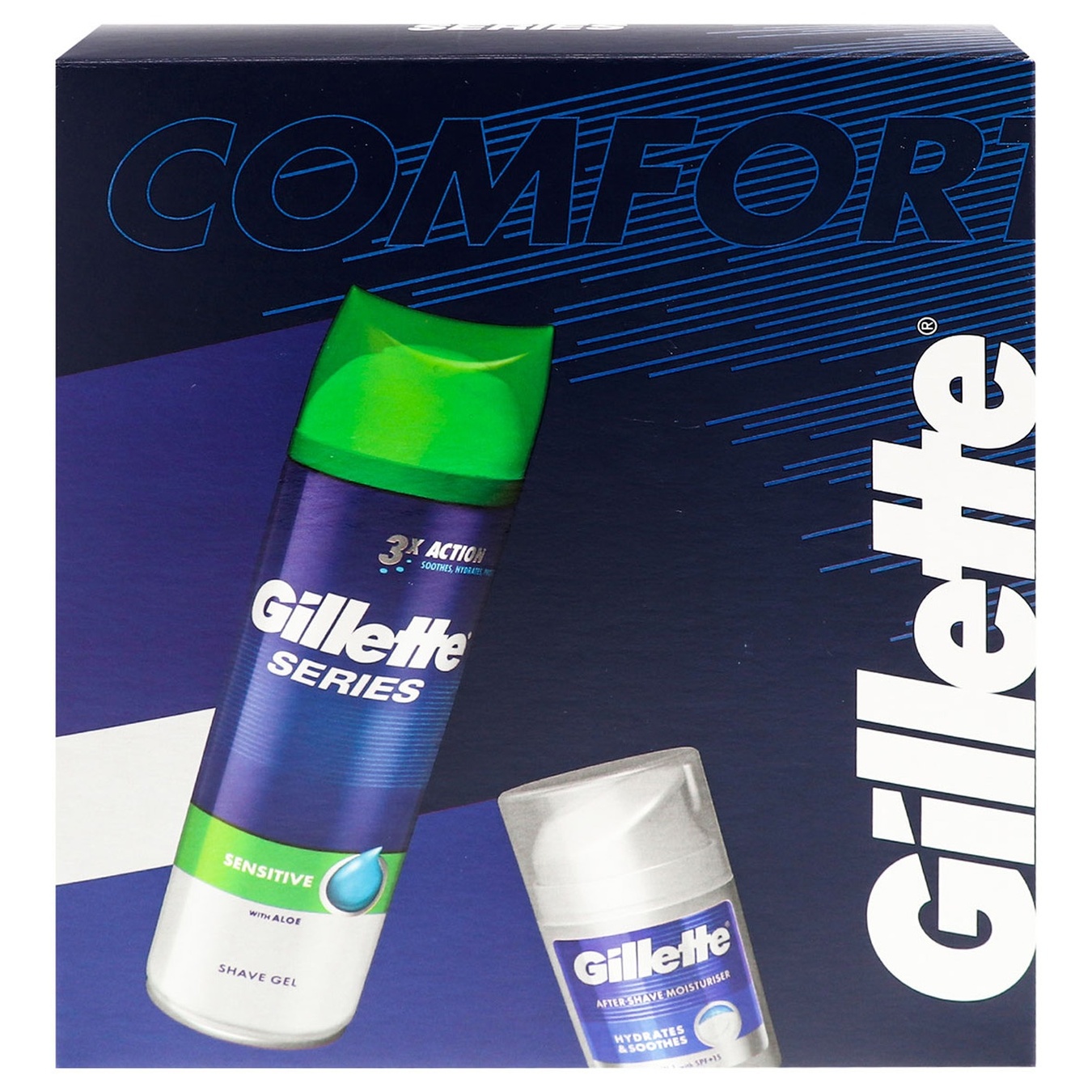 

Набор подарочный Gillette Series гель для бритья 200мл + лосьон после бритья 50мл