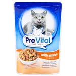 PreVital for cats in sauce with salmon food 100g