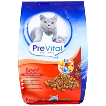 PreVital for cats with beef and vegetables dry food 400g - buy, prices for METRO - photo 2