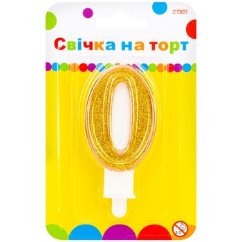 Maxi Сandle for Cake 7.62cm Zero - buy, prices for METRO - photo 1