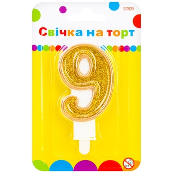 Maxi Сandle for Cake 7.62cm Nine - buy, prices for METRO - photo 1