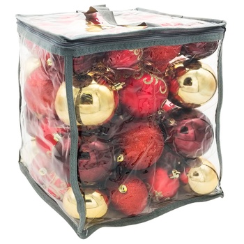 Tarrington House Set of Christmas Tree Balls 6-8cm 50pcs - buy, prices for METRO - photo 1