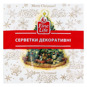 Салфетки Fine Life Marry Christmas 18шт 33х33см