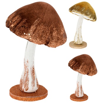 Brown Mushroom Decorative Figure 26cm in assortment