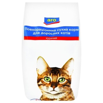 Корм сухий Aro курячийй для дорослих котів 2,5кг