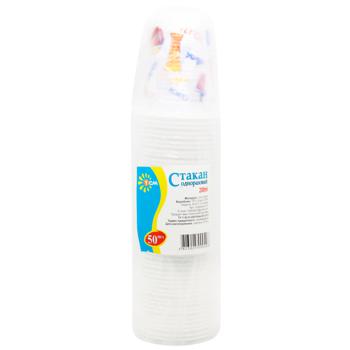 TSM With Drawing Plastic Cups Set 50pcs 200ml - buy, prices for Vostorg - photo 1