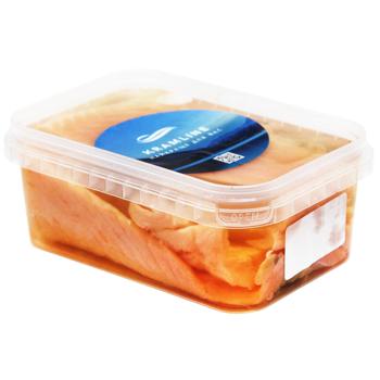 Лосось Kramline филе-кусочки в масле 500г - купить, цены на Auchan - фото 3