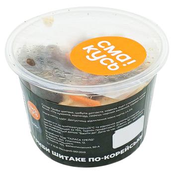 Грибы шиитаке по-корейски 400г - купить, цены на Чудо Маркет - фото 1