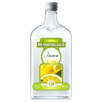 Настойка Nemiroff Немировская Лимон 38% 0.5л - купить, цены на AlcoHub - фото 1