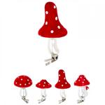 Decoration Amanita on Clip 10cm in assortment