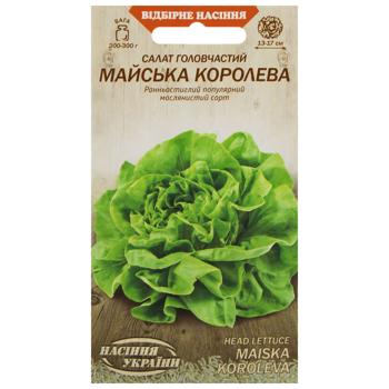 Semena Ukrainy May Queen Lettuce Seeds 1g - buy, prices for MegaMarket - photo 1