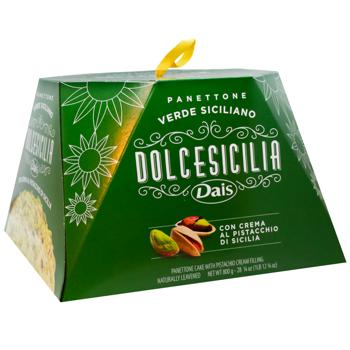 Панеттоне Dais Dolcesicilia Verde Siciliano з фісташковою начинкою 800г - купити, ціни на WINETIME - фото 2