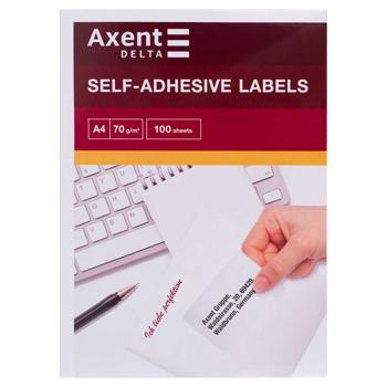 Етикетки Axent з клейким шаром 210х297мм 100 аркушів - купити, ціни на METRO - фото 1